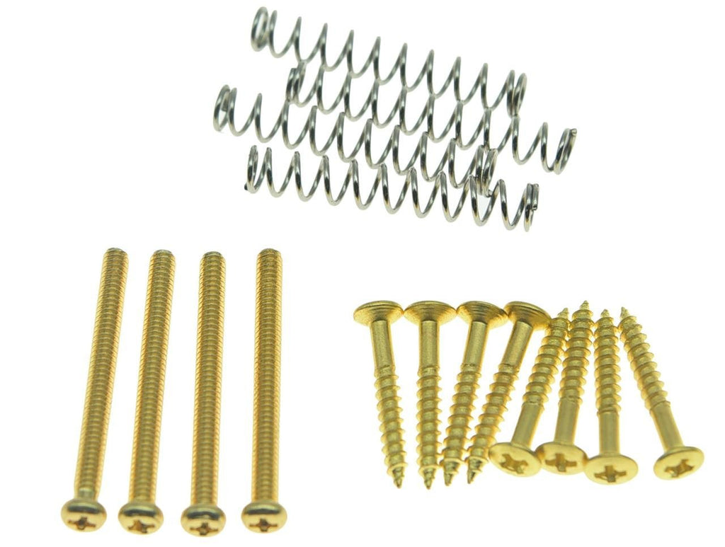 KAISH Imperial/USA Thread Humbucker Pickup Height Screws Humbucker Pickup Ring Pickup Surround Frame Mounting Screws Springs Fits Gibson/EMG/Seymour Duncan/Dimarzio Gold USA/Imperial Thread