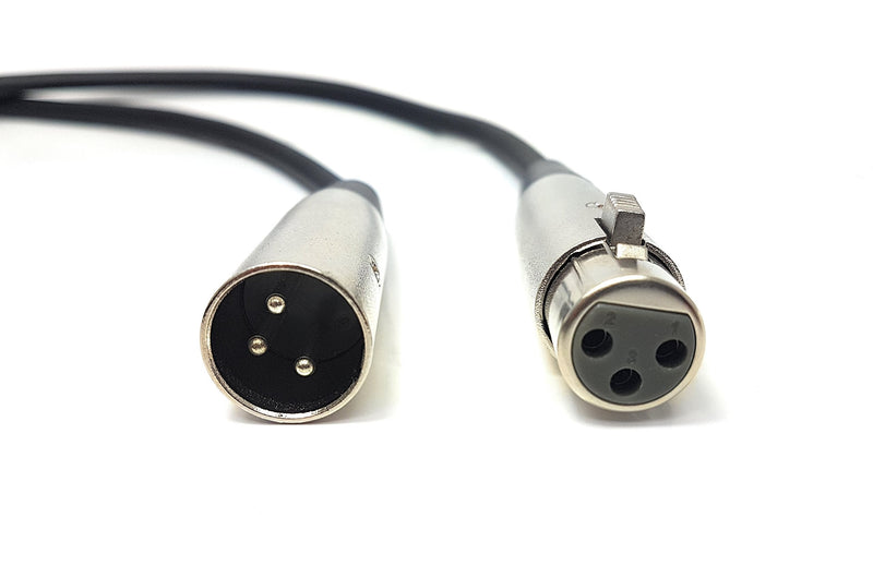 MainCore 2m Long XLR Male To XLR Female Socket Microphone, Instrumental Cable Lead Compatible With Amplifiers,Mixer,Speakers & Other Pro Recording (Available in 0.5m,1m,2m,3m,5m,6m,10m) (2m)