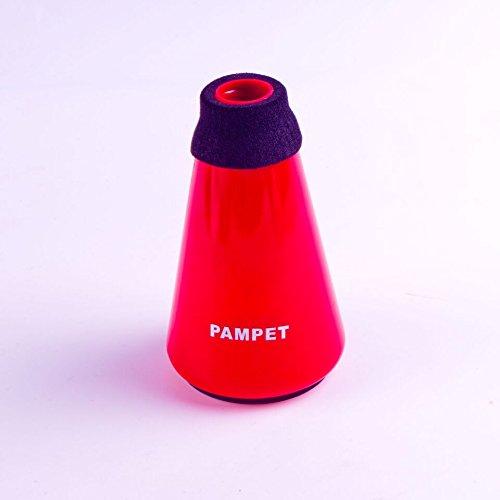 Pampet Lightweight Practice Trumpet Mute Silencer，Trumpet Straight Mute (Red) Red