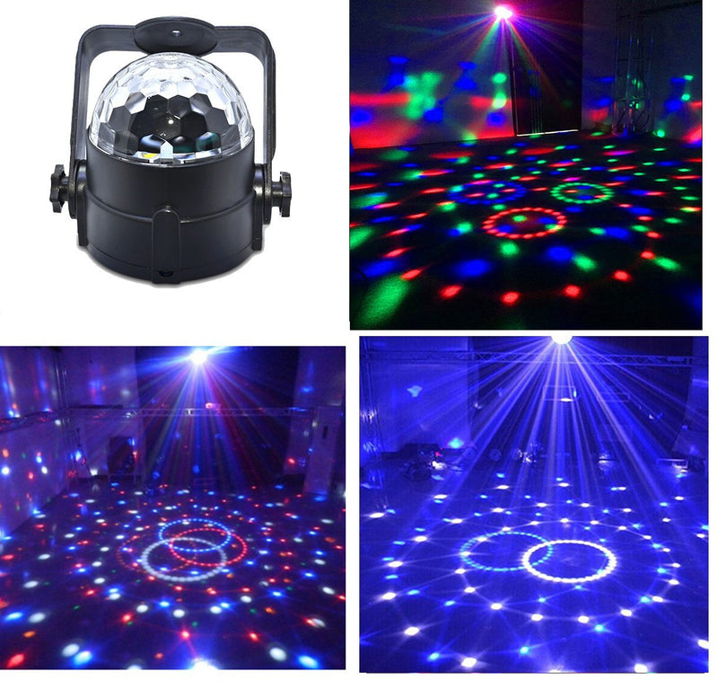 Stage Disco Ball Lights Wonsung RGBW multi-colour LED strobe light Party lights for birthday party,Pub,Stage,Wedding,Christmas,New Year Celebration