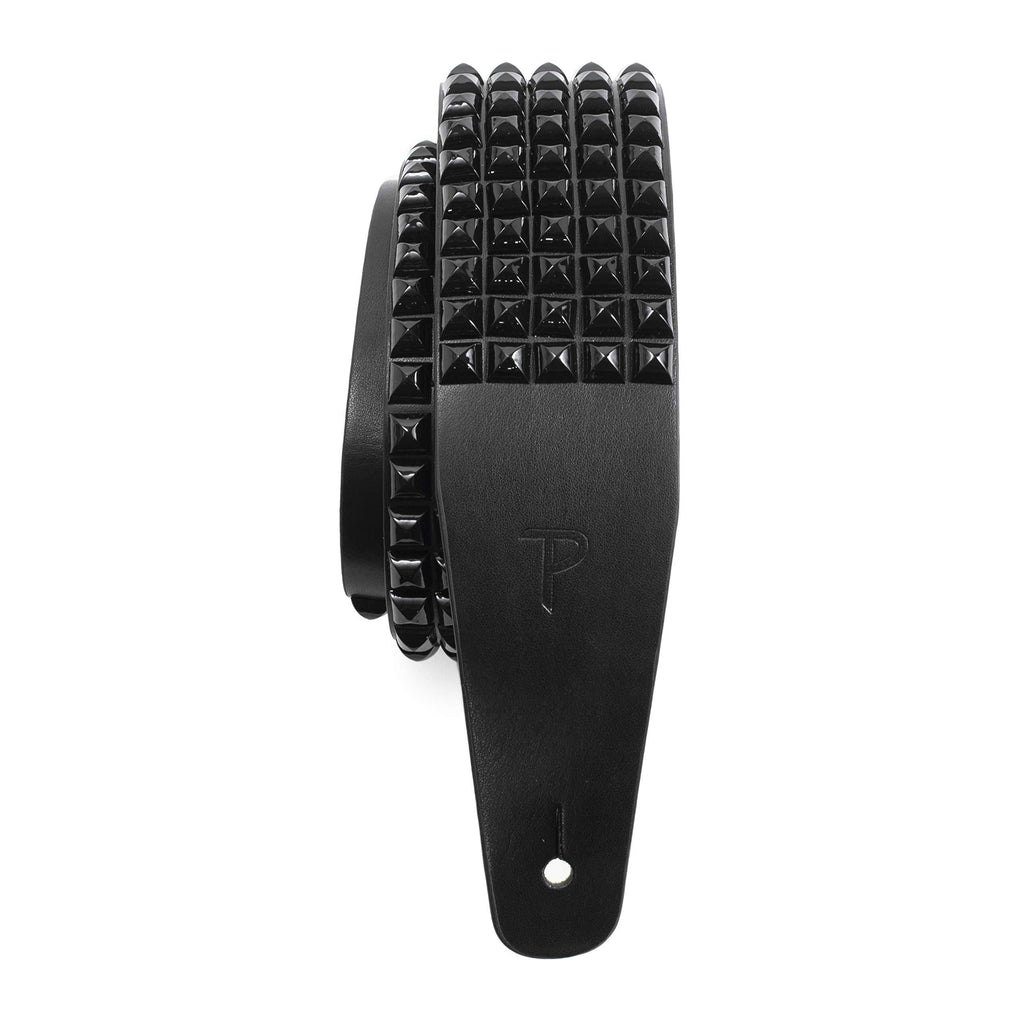 Perris Leathers P25STUD-7113 Studded Guitar Strap - 2.5" Black