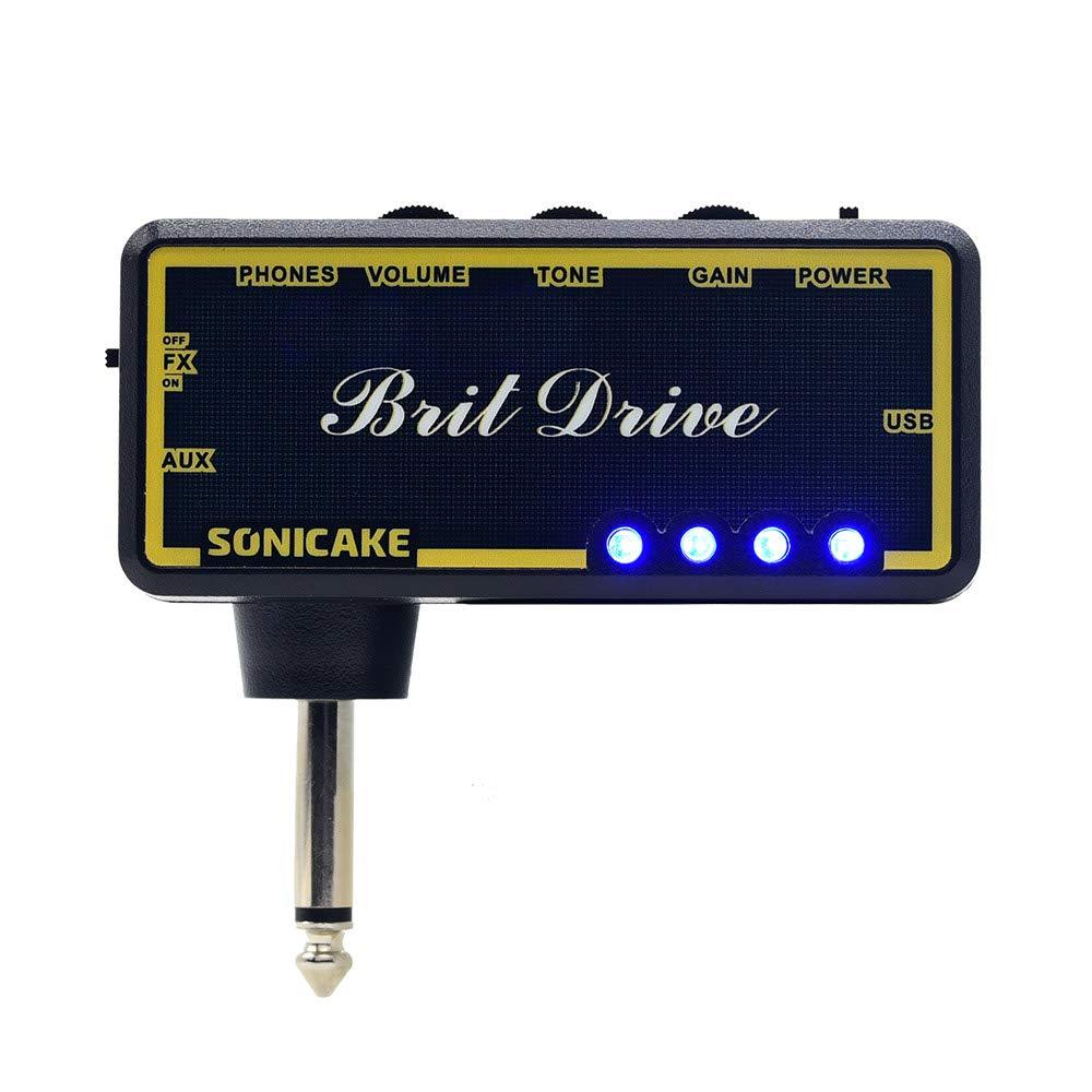 [AUSTRALIA] - SONICAKE Brit Drive Plug-In USB Chargable Portable Pocket Guitar Headphone Amp Carry-On Bedroom Effects 