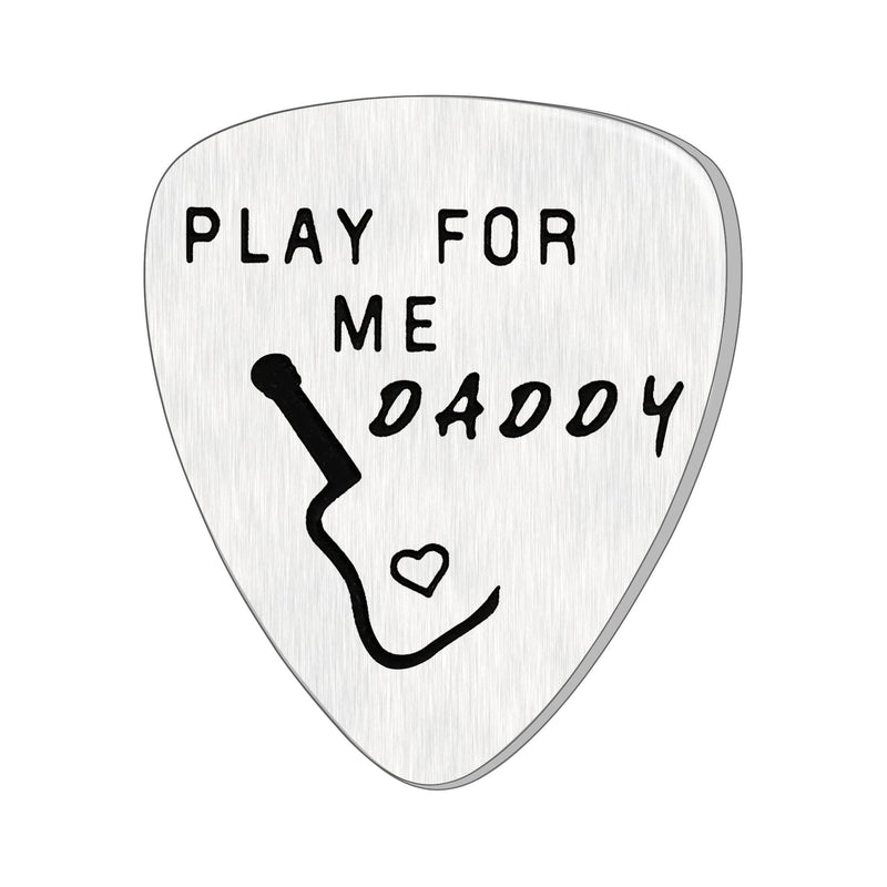 Fathers Guitar Pick Inspirational Gifts For Dad Papa Pendants Fathers Day Play For Me Daddy
