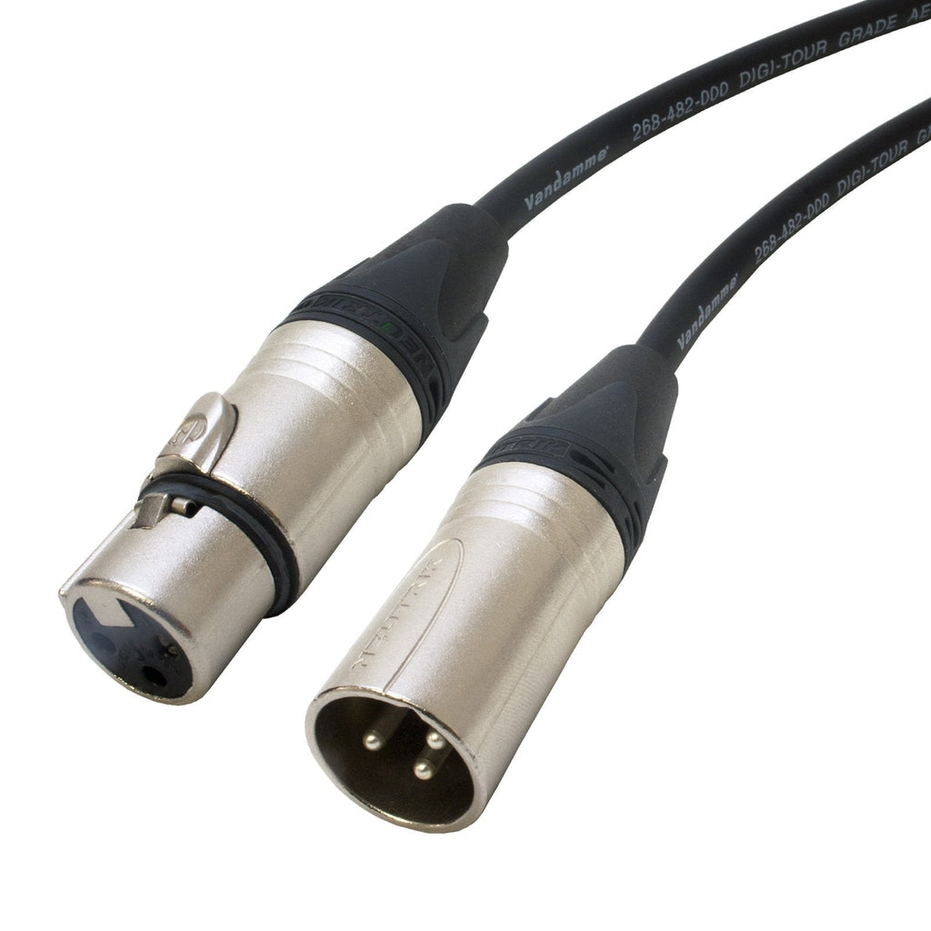 Van Damme DMX 3 Pin XLR to XLR Lead Stage Lighting Control Cable Neutrik Long 1.5 m 10 m (2 m) 2 m