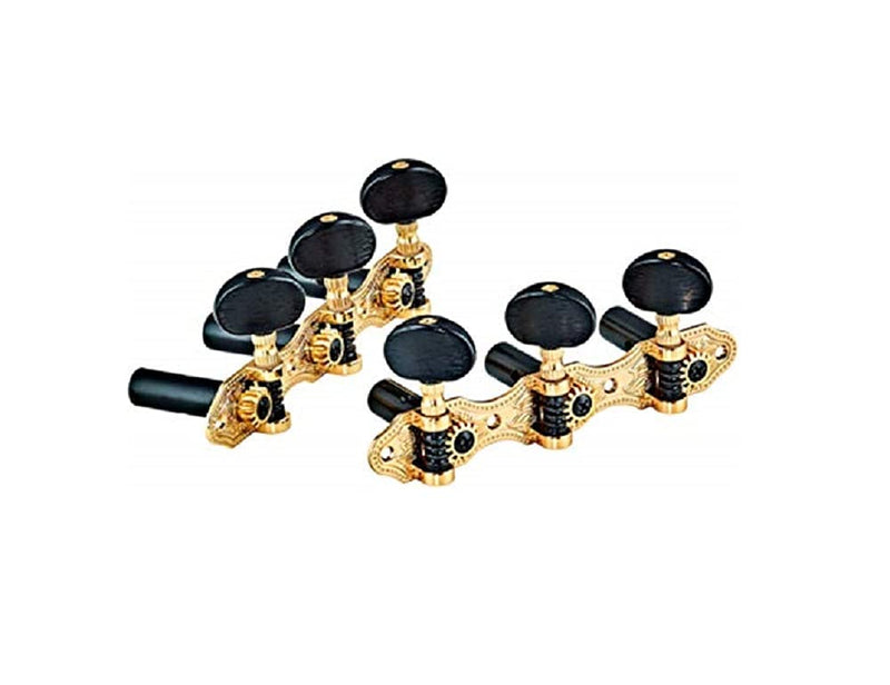 ORTEGA classic tuning machines set OTMDLX-BKBK black hw/black tubes deluxe