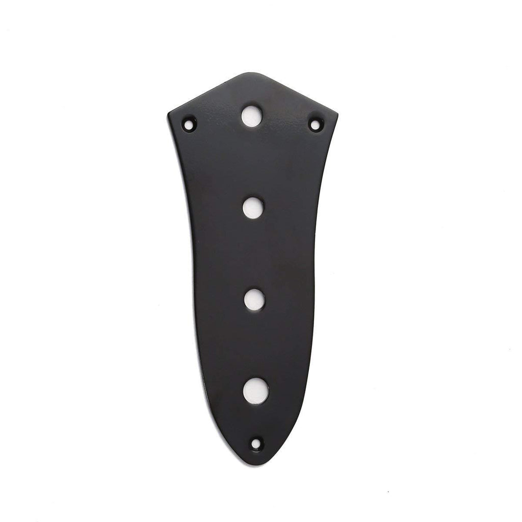 Musiclily 4 Hole J Bass Control Plate for Jazz Bass Replacement, Black