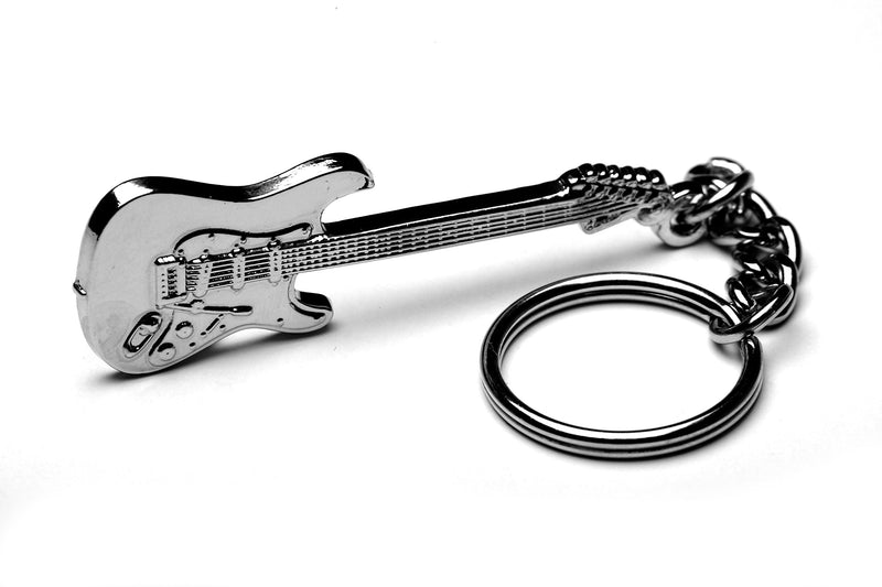 Stratocaster Guitar Keyring With Gift Pouch
