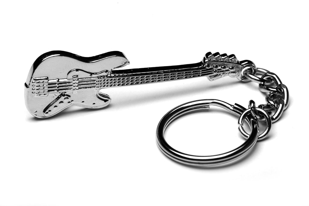 Bass Guitar Metal Keyring Jazz Bass Model With Gift Pouch
