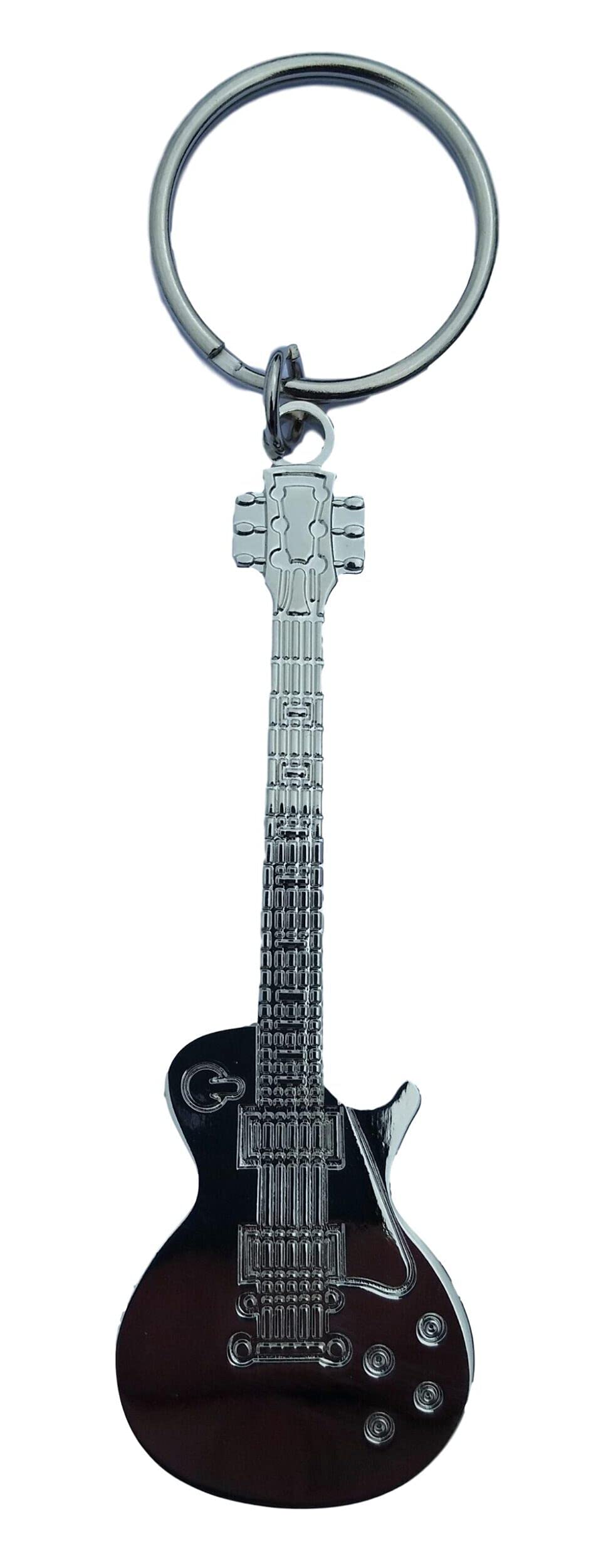 Bottle Opener Electric Guitar Keyring. Solid Metal Les Paul Model