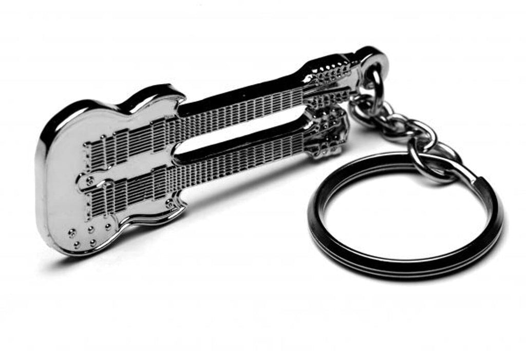 Electric Guitar Keyring Gibson EDS1275 Double Neck Led Zeppelin Stairway To Heaven