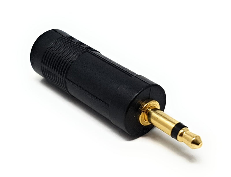 MainCore GOLD 6.35mm 1/4 Mono Jack Socket to 3.5mm Mono Jack Plug Audio Adapter Converter Extender/Guitar, Amp & hi-fi Systems.
