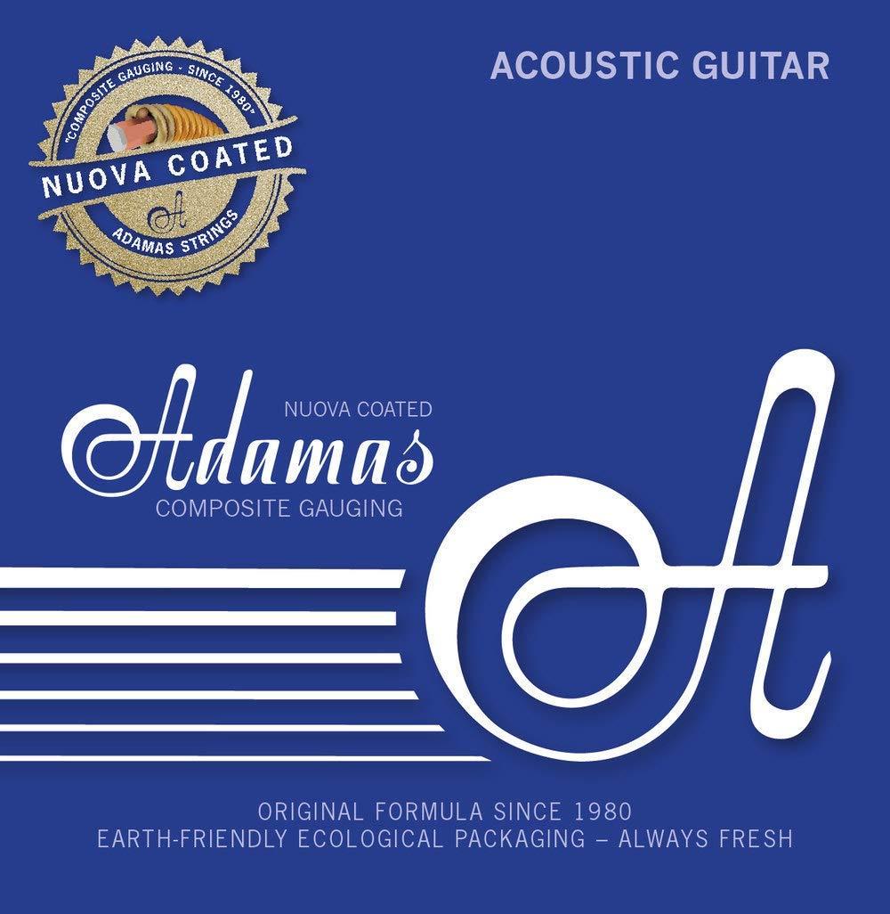 Adamas Strings for Acoustic Guitar Niúova Phosphor Bronze Coated Set of 3 Light .012 1818NU-3 3er Light