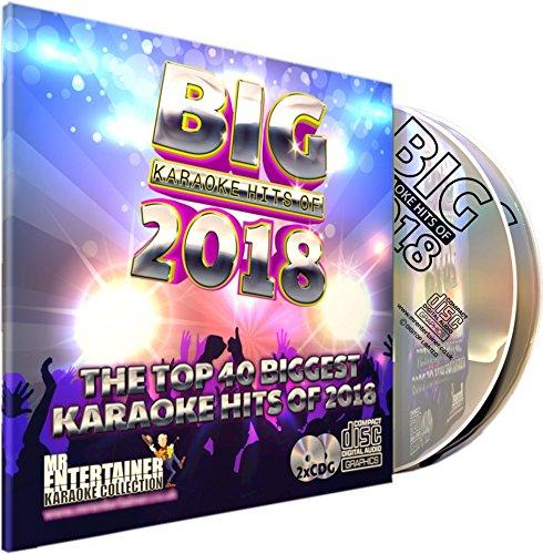 Mr Entertainer Big Karaoke Hits of 2018 - Double CD+G (CDG) Pack. 40 Top Chart Songs