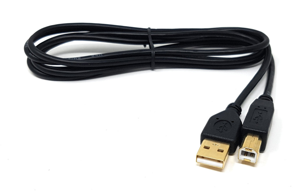 MainCore 2m long Gold USB to PC, Laptop, Cable Lead for Keyboards, DJ Decks CD, Midi, Mixer, Turntable, Electric Piano Synthesizer, MIDI Guitar, Tone Generators, Drum Machines, Serato