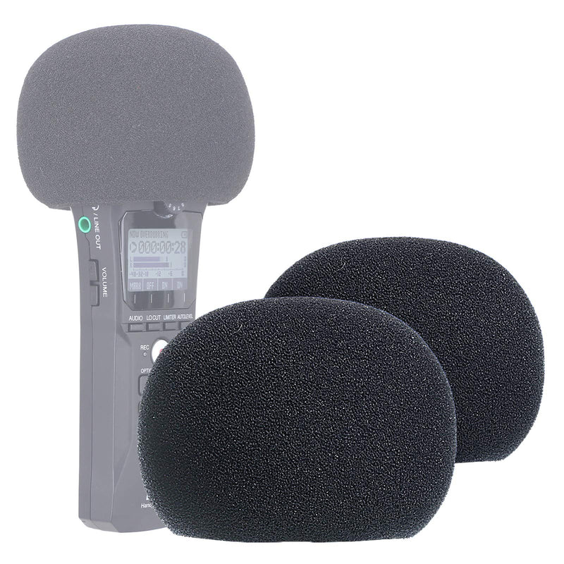 YOUSHARES Zoom H1n & H1 Recorder Foam Windscreen, Wind Cover Pop Filter Fits Zoom H1n Handy Portable Recorder (2 PCS) H1n 2PC Foam