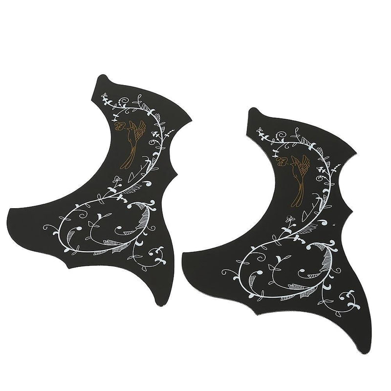 Dilwe Self-adhesive Guitar Pickguard, Scratchplate Replacement Parts for 41" Folk Guitar Black