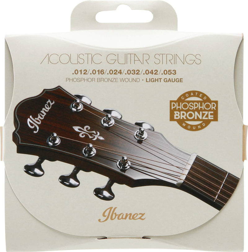 Ibanez IACSP6C Phospher Bronze Acoustic Guitar Strings - Light, IACSP6C .012/.016 /.024 /.032 /.042 /.053