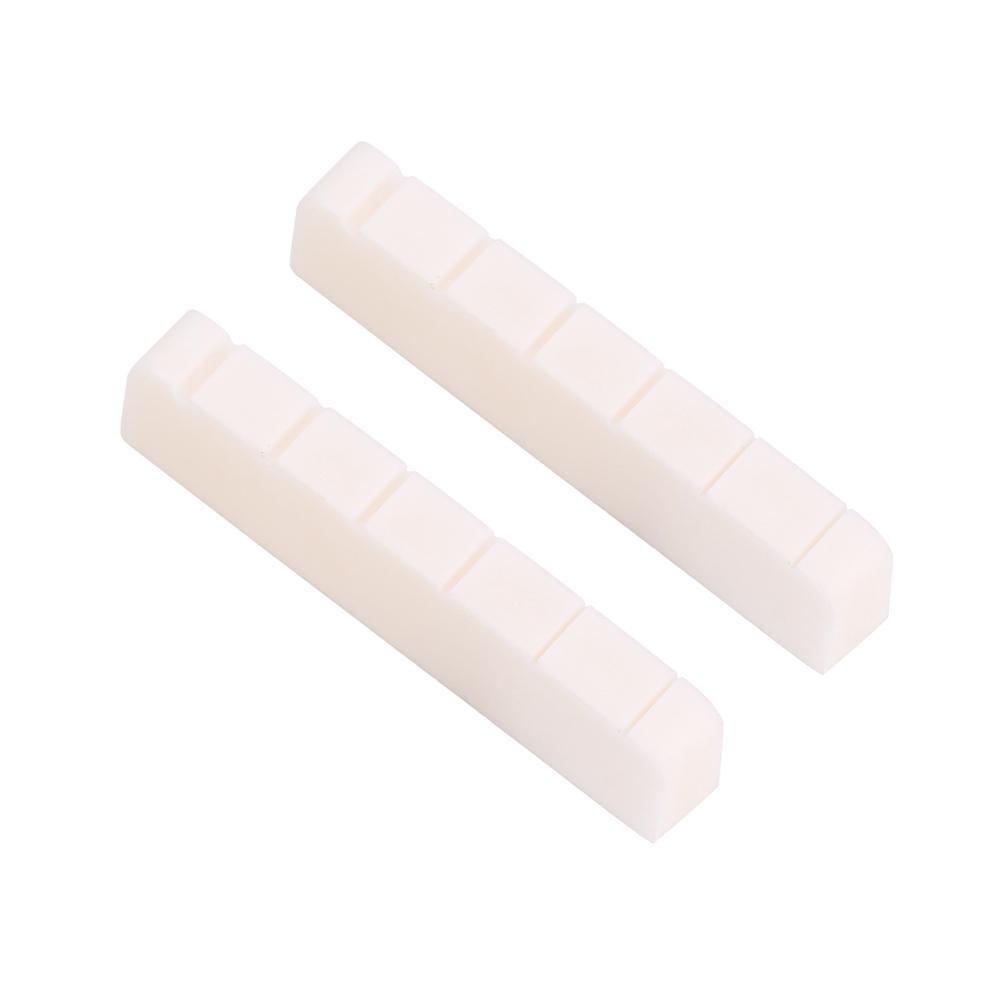 2Pcs Guitar Nut, Guitar Tone Bridge Nut Replacement Instrument Accessories for LP 6 String Electric Guitar