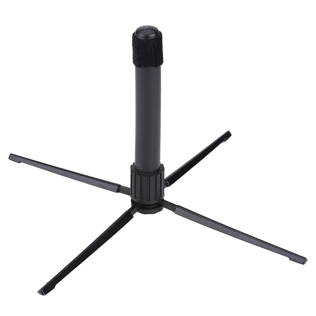 Flute Stand, Portable Metal Folding Flute Stand Oboe Clarinet 4 Feet Stand Accessory