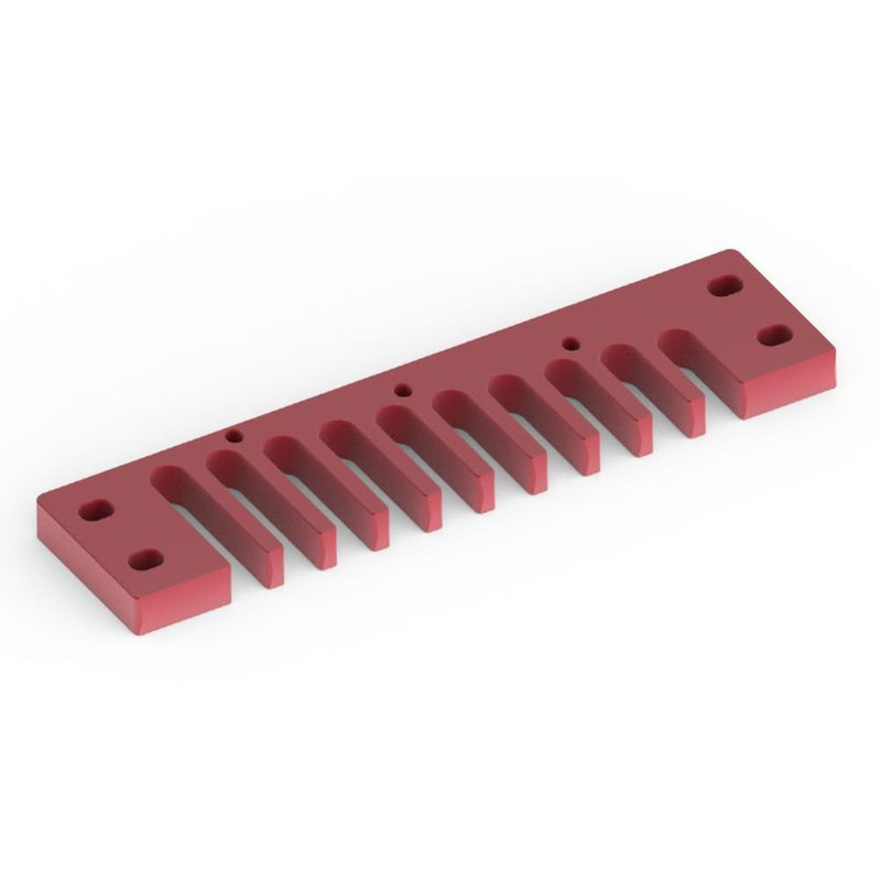 Comb Harmonica Part, Aluminum Alloy Comb Harmonica Part for Hohner Marine Band Crossover/Deluxe Red