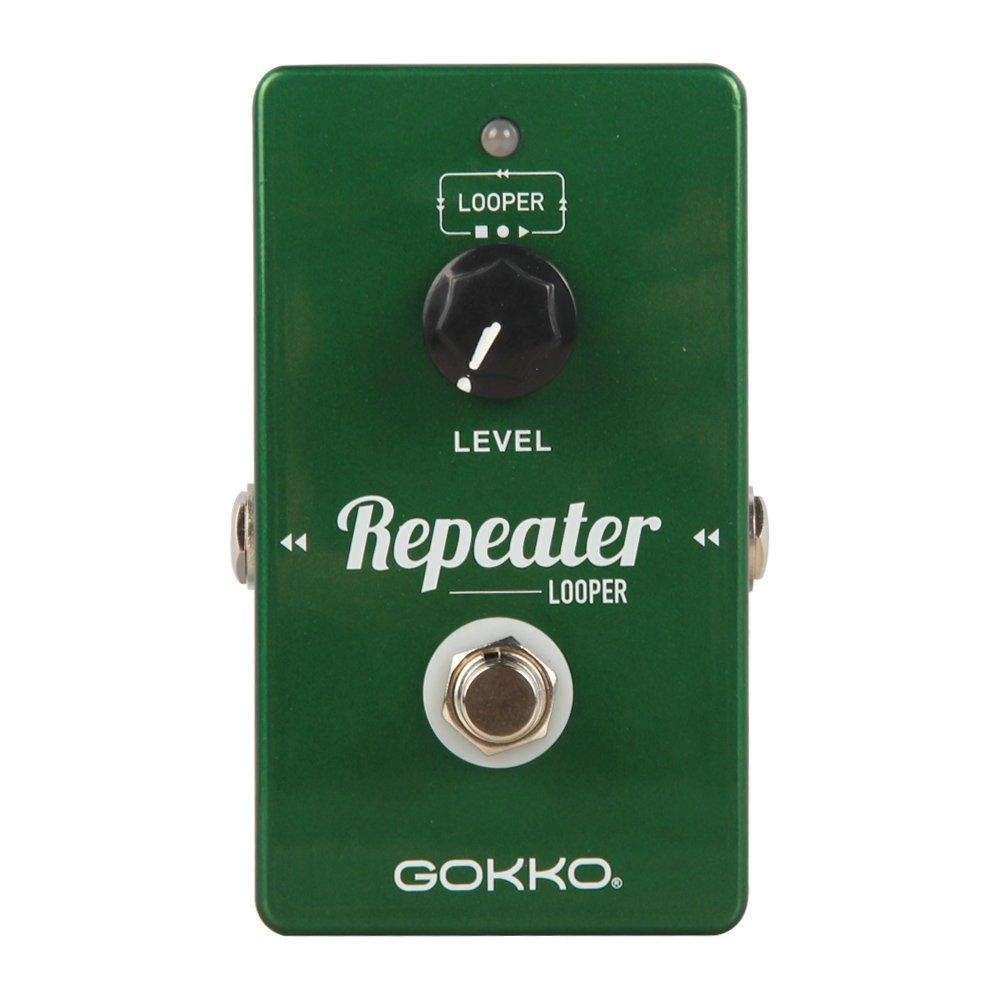 GOKKO AUDIO GK-27 Repeater Looper Guitar Effect Pedal, come with a 10 minute loop time and an unlimited amount over overdubs