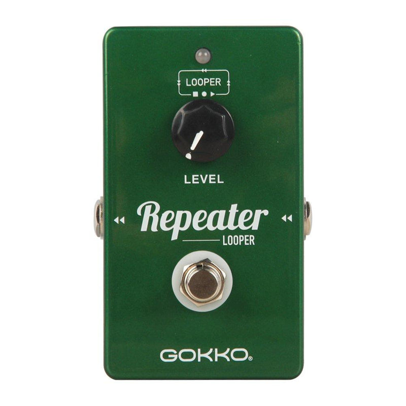 GOKKO AUDIO GK-27 Repeater Looper Guitar Effect Pedal, come with a 10 minute loop time and an unlimited amount over overdubs