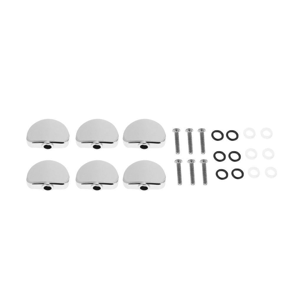 Dilwe 6pcs Guitar Tuning Pegs Tuners, Tuner Machine Head Buttons Replacement for Electric Guitar Bass