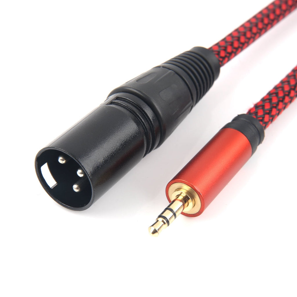 SiYear Unbalanced 3.5mm(1/8inch) mini jack TRS male plug to XLR Male smartphone to stereo Mixer board, Computer mic line，Microphone Cable （10Feet) 3.5TRS M-XLRF3M)