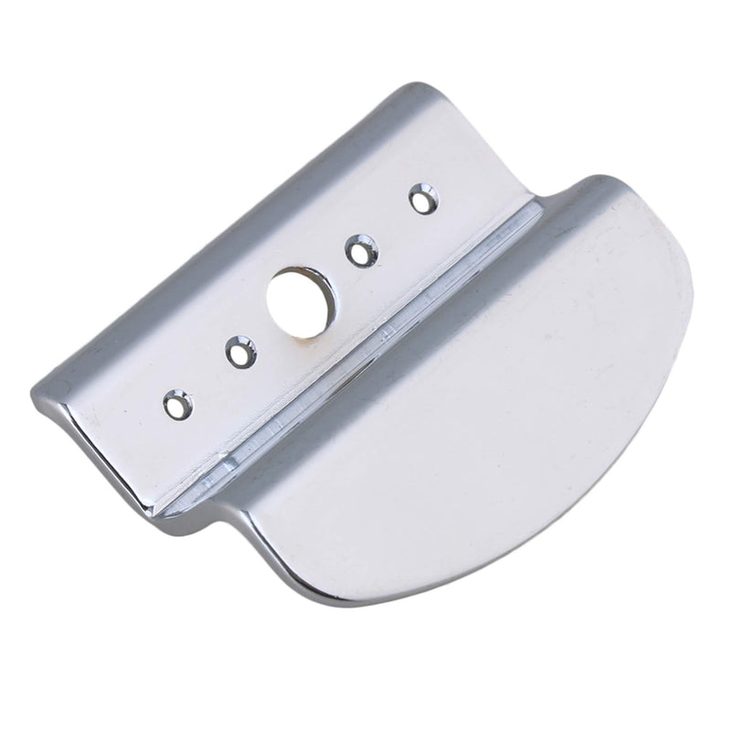 Mxfans 4 String Zinc Alloy Banjo Tailpiece Guitar DIY To Improved Tone Silver