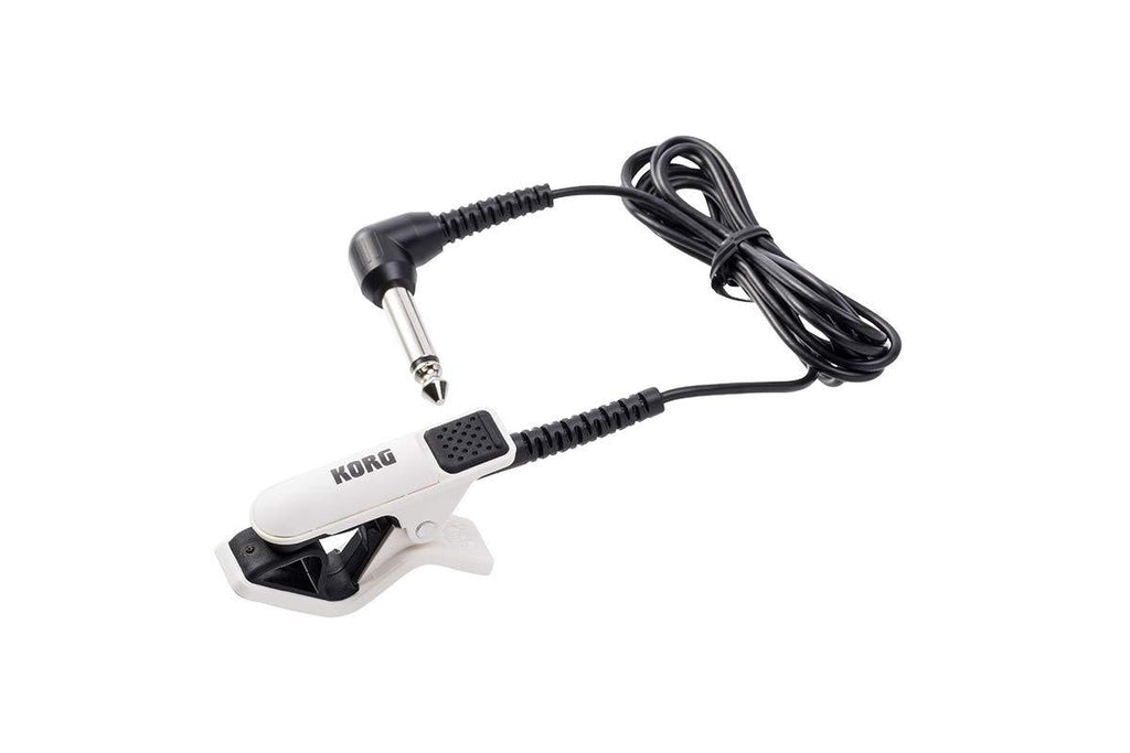 KORG CM-300-WHBK Improved Design Contact Microphone for Clip-Type Tuners - White/Black