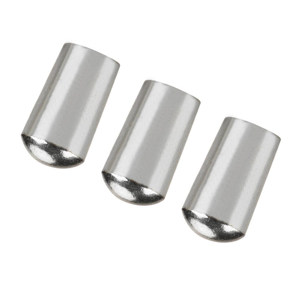 Dilwe 3Pcs Guitar Switch Tip, 3 Way Toggle Switch Knob Tip Cap Copper for LP EPI Electric Guitar Silver 3.5mm