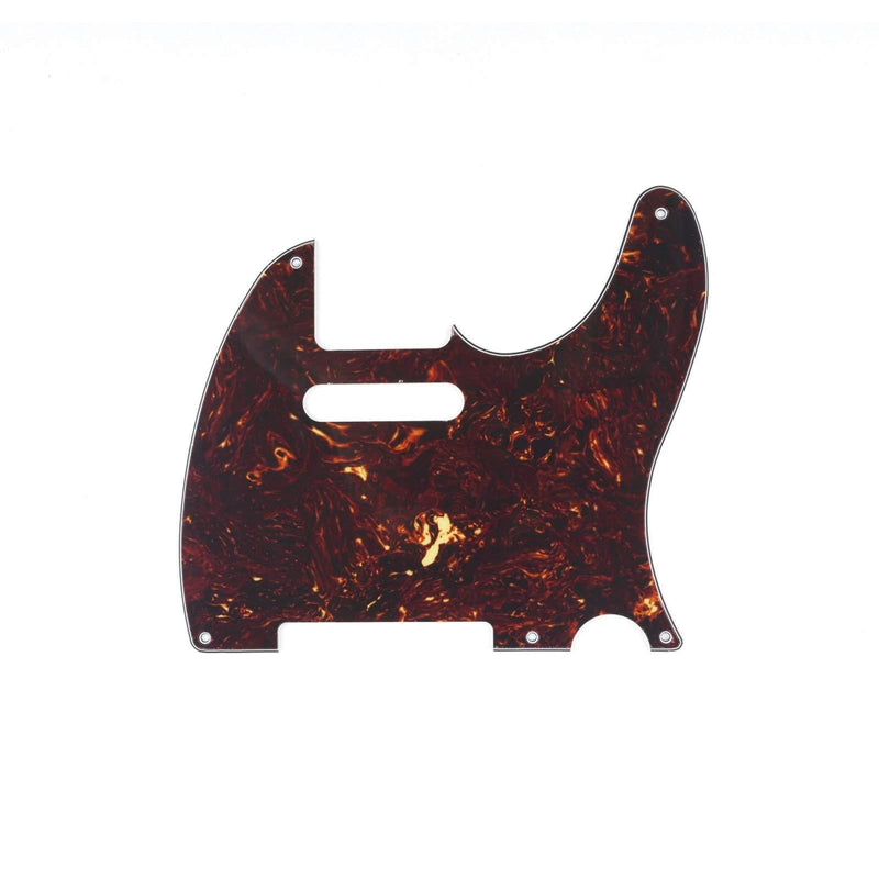 Musiclily 5 Hole Vintage Tele Pickguard for Fender American/Mexican Made Standard Telecaster Style Electric Guitar, 4Ply Tortoise Shell