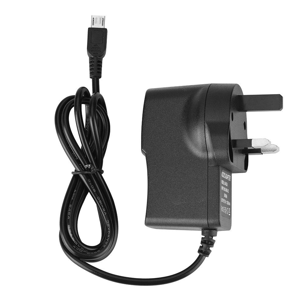 Vbestlife, AC Power Adapter, Power Supply Adapter Charger Cable for Raspberry Pi 2 / B+ / Zero/W /100-240V / 5V 2A Fast Charging/Safe/Plug and Play/Black(uk)