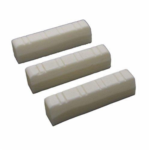 Pxyelec 8 String Mandolin Guitar Bone Real Bone Bridge Nut Pack of 3