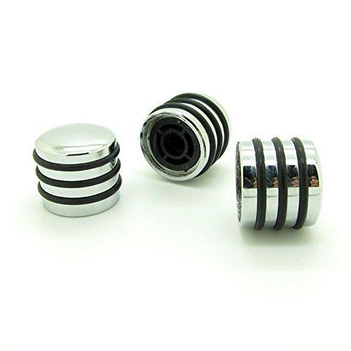 Pxyelec Chrome Guitar Rotary Knobs for Potentiometer Volume Tone Control Pack of 3