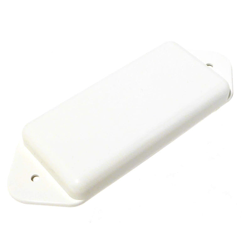 Guitar Pickup Covers solid P90 Soapbar Black or White with lugs/Dog ear (White)