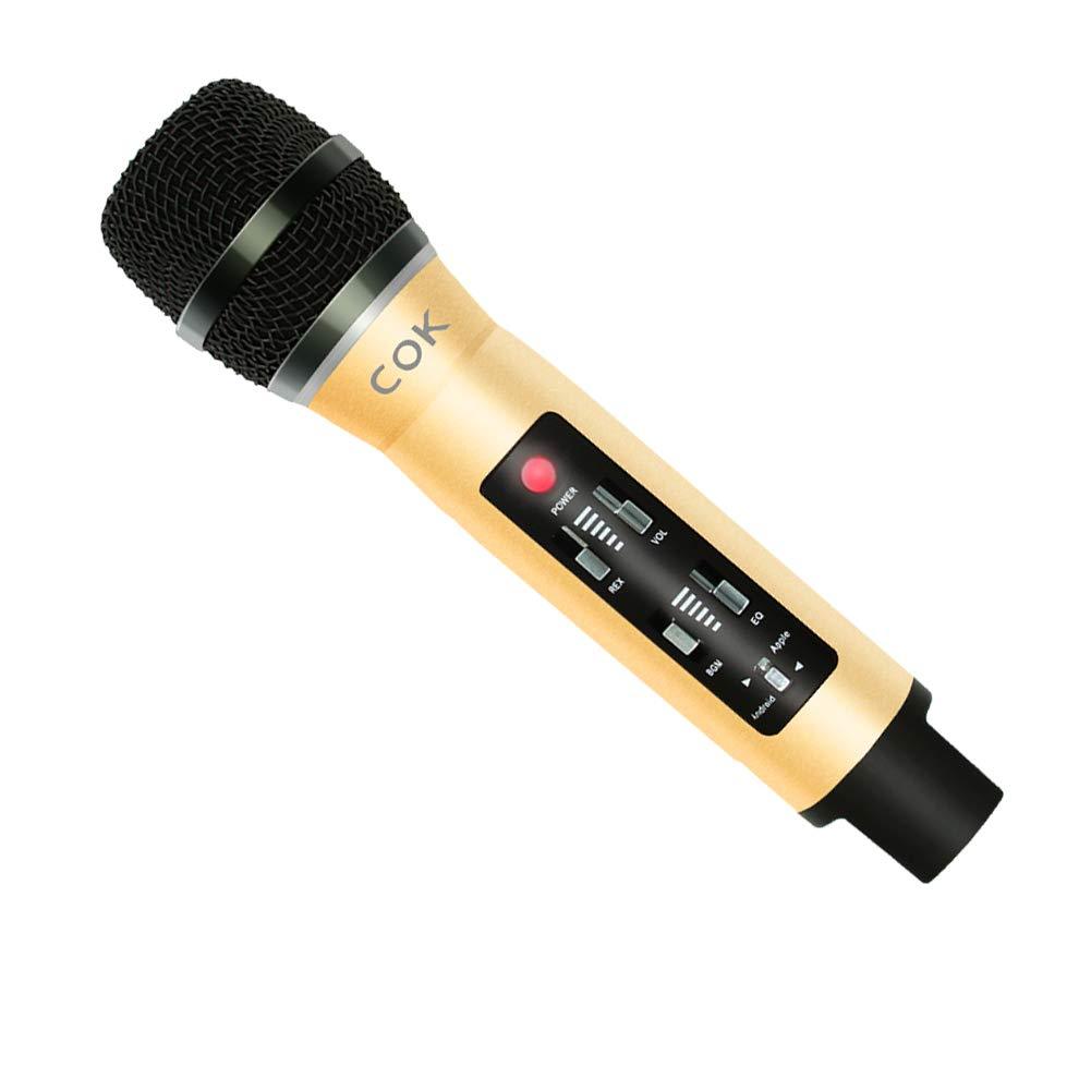 Wireless Karaoke Microphone Bluetooth 3-in-1 Portable Karaoke can Recording Microphone Compatible with PC/iPad/iPhone/Android Smart-Phone/Car for Party Singing Microphone Piece