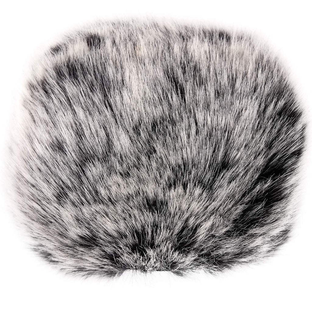 ChromLives Furry Windscreen Muff, Mic Cover Wind Muff, Outdoor Microphone Wind Cover Compatible with Zoom H5 H6 and More, Gray