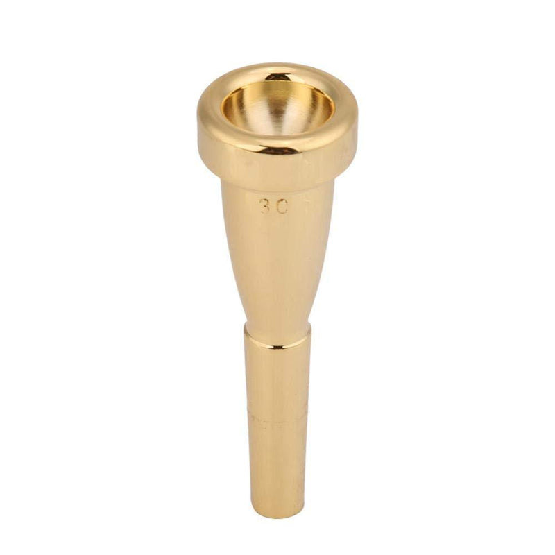 Trumpet Mouthpiece, Copper Trumpet Mouthpiecefor 3C Size Musical Instrument (Gold) Gold