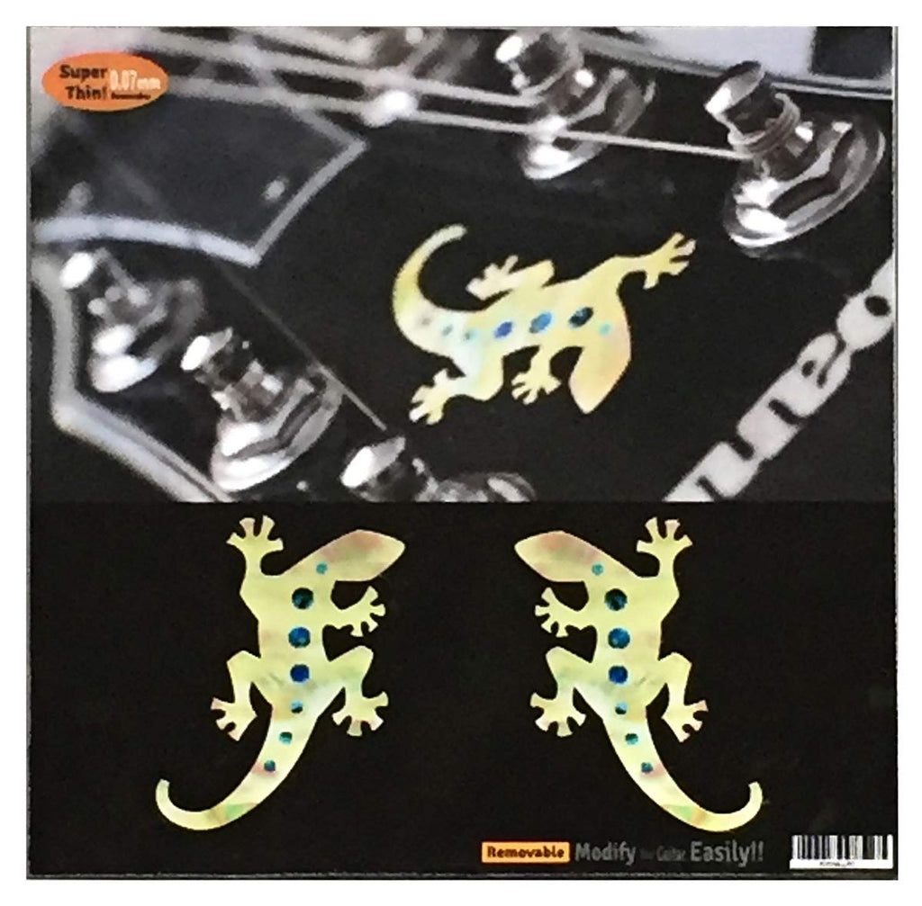 Inlay Stickers for Guitars & Bass - Lizard (L&R Set) - White Pearl, B-201LZ-WT-LR