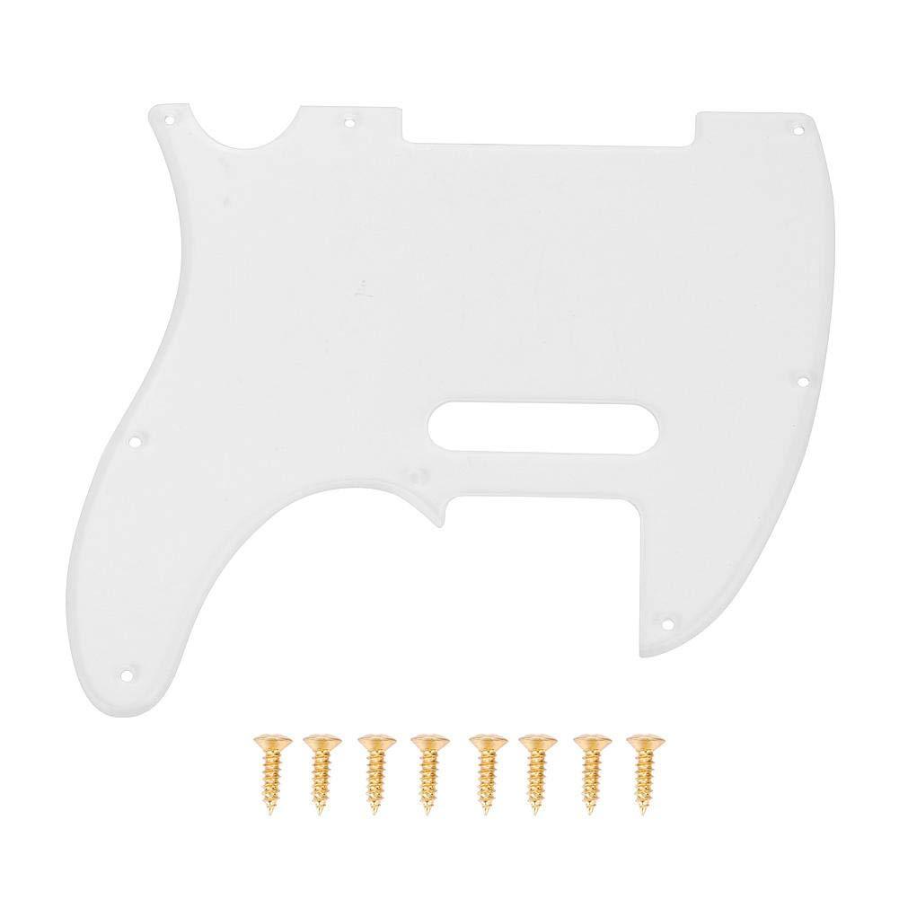 Dilwe Guitar Pickguard, Transparent Acrylic Pickguard with Screws Upgrade Part Compatible with Telecaster TL Style Electric Guitar