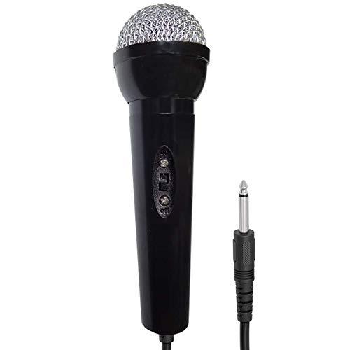 Compact Handheld Karaoke Microphone. Perfect for use with all Karaoke Machines (Black) Black