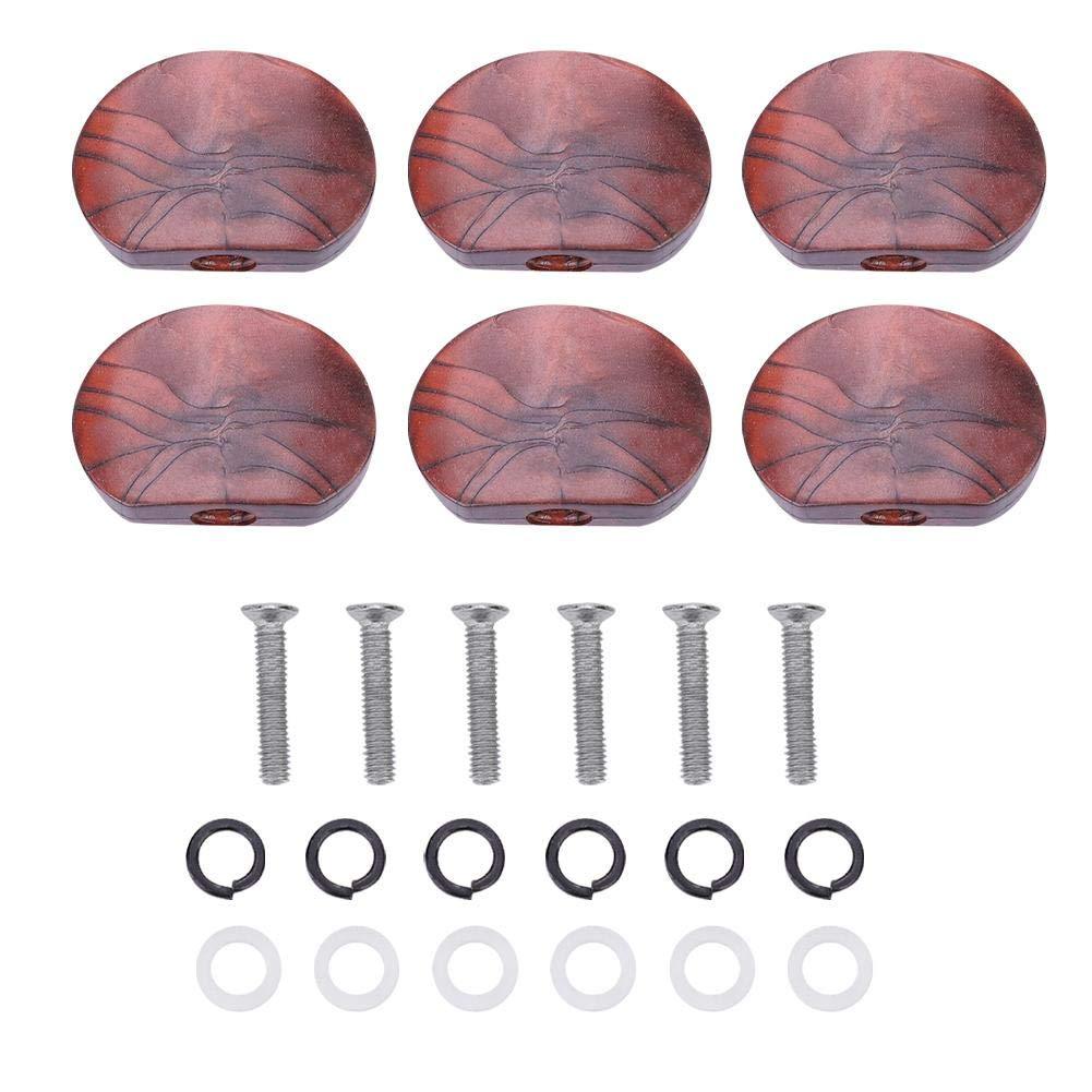 Guitar Tuning Peg Button, 6 PCS/Set Tuning Pegs Machine Heads Acrylic Buttons for Guitar(#5) #5