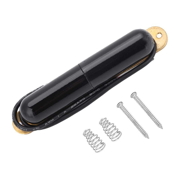 Alomejor Electric Guitar Pickup V Magnet Lipstick Tube Pickups Single Coil Pickup For Electric Guitar Black