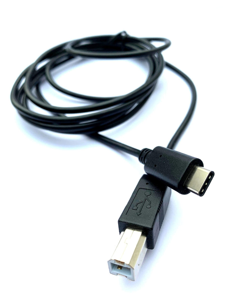 MainCore 2m USB C Cable Lead Compatible With Keyboards, DJ Decks, Midi, DJ CD Player, Mixer, Turntable, Electric Piano, Synthesizer, Computers, Serato