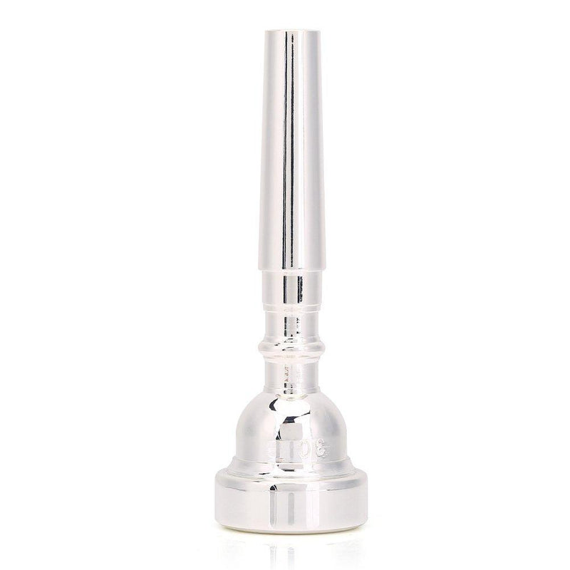VGEBY1 Trumpet Mouthpiece, 3C Silver Plated Trumpet Mouthpiece Trumpet Head Cups Musical Instruments Accessories