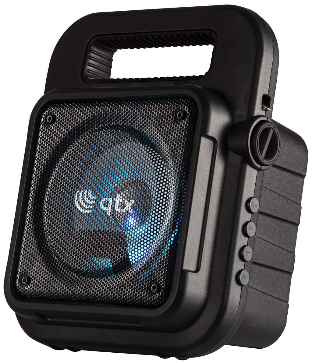 QTX | Ultimate Portable Party Speaker with Bluetooth, LED Lighting Effects & Microphone