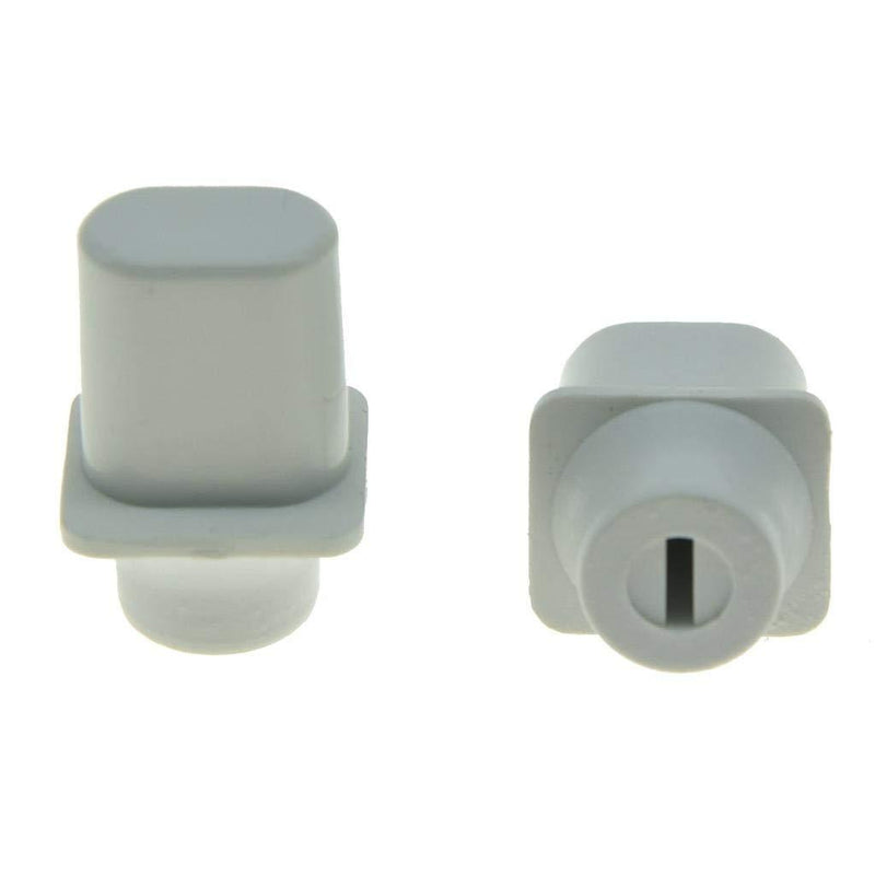 KAISH Pack of 2 White Vintage Top Hat Switch Tip 3 Way or 4 Way Pickup Selector Switch Knobs for U.S. Tele/Telecaster White Tip