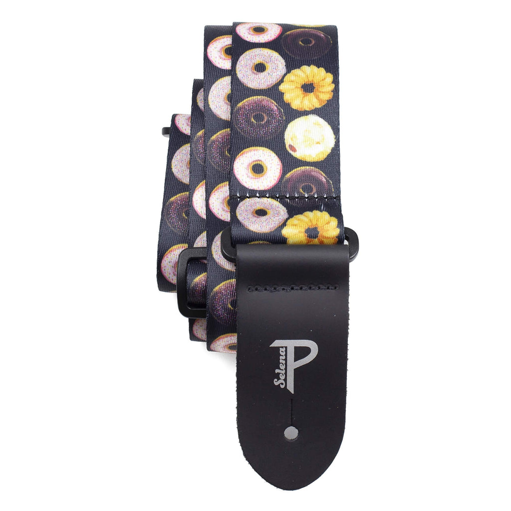 Perri's Leathers | The Hope Collection- Donuts | Polyester | Fits Bass, Acoustic & Electric Guitars - 2”" Wide & Adjustable Length 34" - 51" Long, LPCP-7202