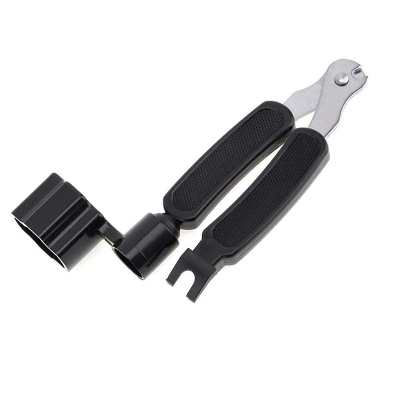 3-In-1 Guitar String Winder And Cutter,Multifunctional Guitar String Pin Puller,Guitar Repairing and Adjustment Tool (black)